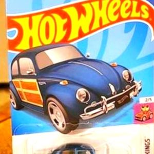2022 Hot Wheels Volkswagen Beetle Metal Blue #42 HW Compact Kings.